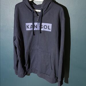 Kangol Men's Dark Zip-Up Hoodie